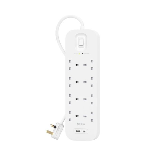 Belkin Surge Protector with USB-C and USB-A Ports 2M