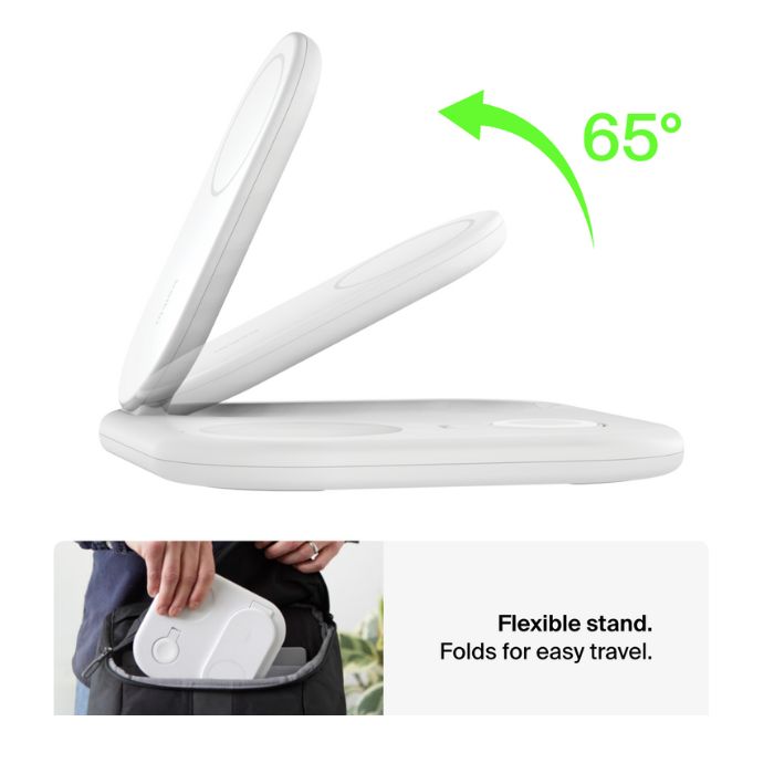 Belkin 3-in-1 Magnetic Foldable Wireless Charger with Qi2 15W