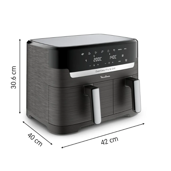 Moulinex Air Fryer Essential stainless steel, 8.3L EZ905B20