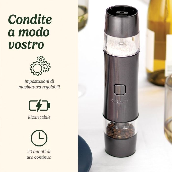 Cuisinart SG6BE Seasoning Mill Automatic Salt and Pepper Mill