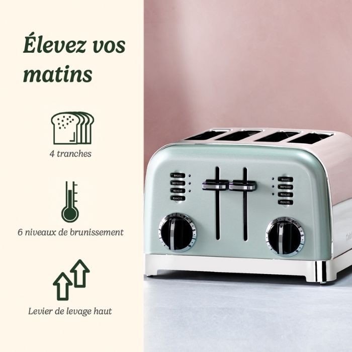 CUISINART 4 SLICE TOASTER 1800WATT | CPT180GE