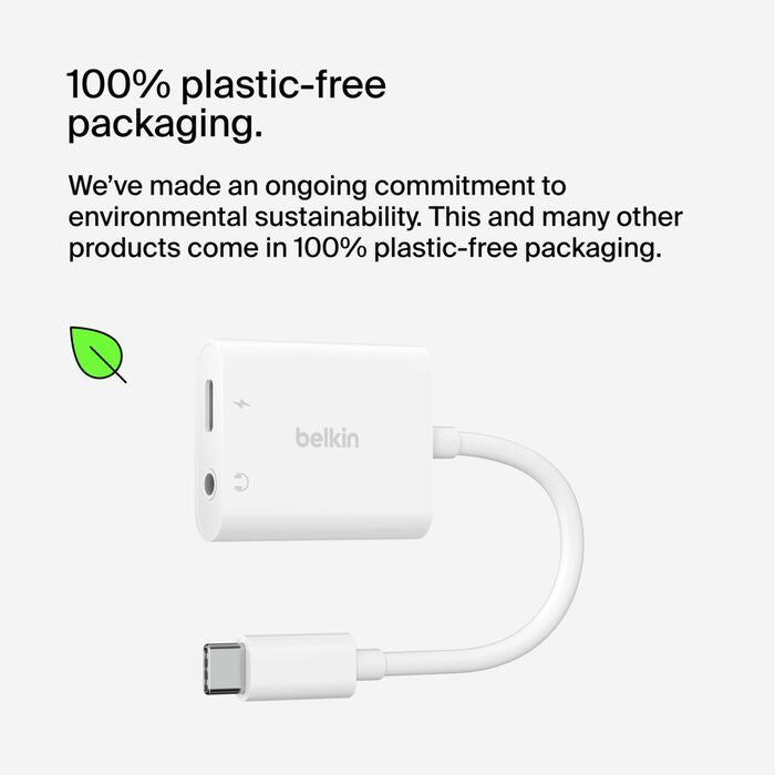 Belkin 3.5mm Audio + USB-C Charge Adapter