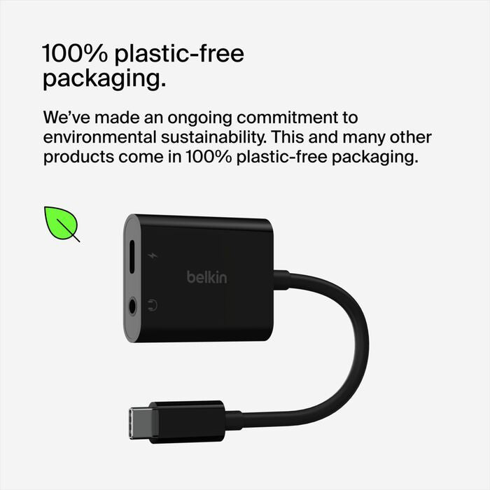 Belkin 3.5mm Audio + USB-C Charge Adapter