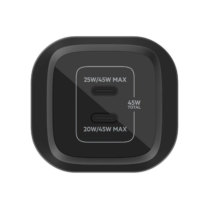 Belkin 45W Dual USB-C Wall Charger, PD 3.0 Fast Charging