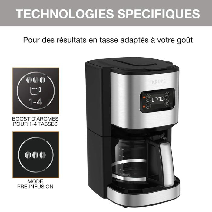 Krups Excellence KM480D10 Stainless Steel Coffee Maker 1.25 Litres