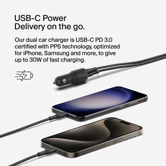 Belkin Dual Car Charger 42W