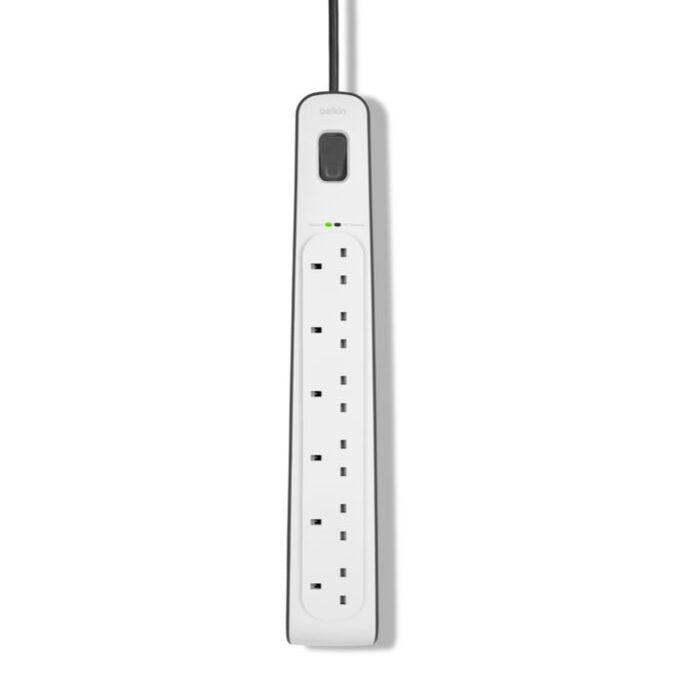 Belkin 6-outlet Surge Protection Strip with 2M Power Cord
