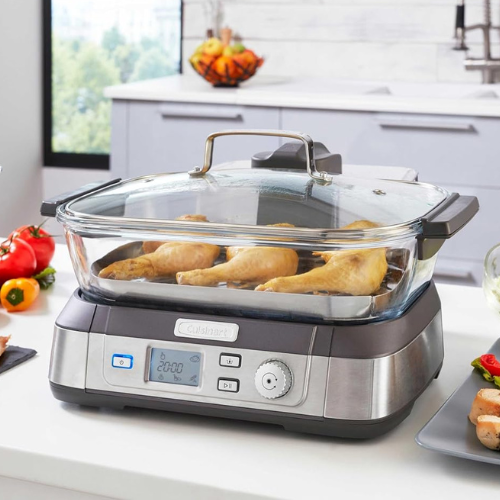 Cuisinart STM1000E Professional Glass Steamer, 5 Litre Capacity,