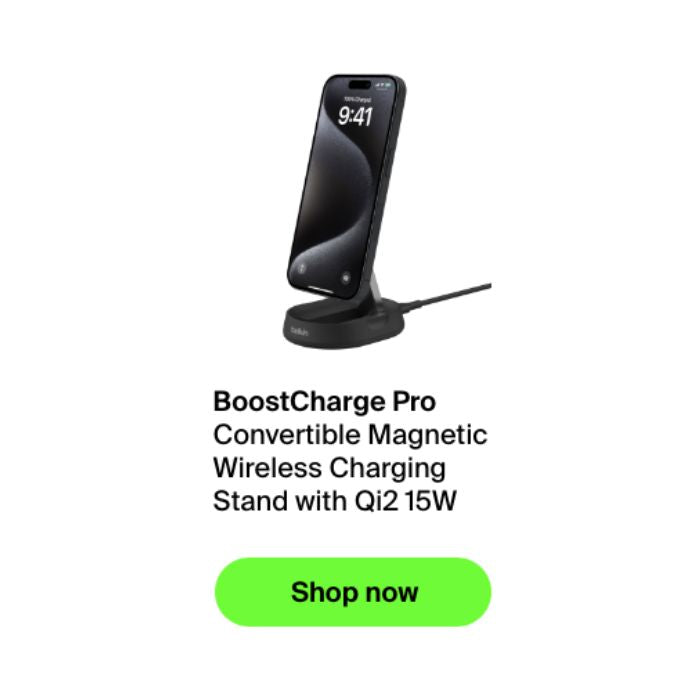 Bellkin Convertible Magnetic Wireless Charging Stand with Qi2 15W