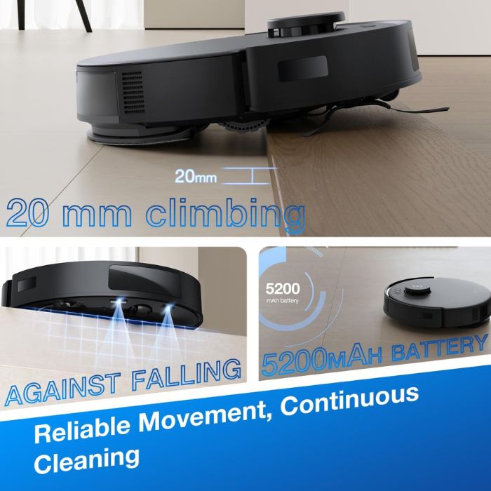 ECOVACS Deebot N20 Pro Robot Vacuum Cleaner with Mop 8000 Pa