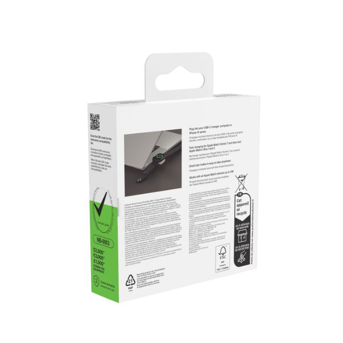 Belkin Portable USB-C Apple Watch Charger