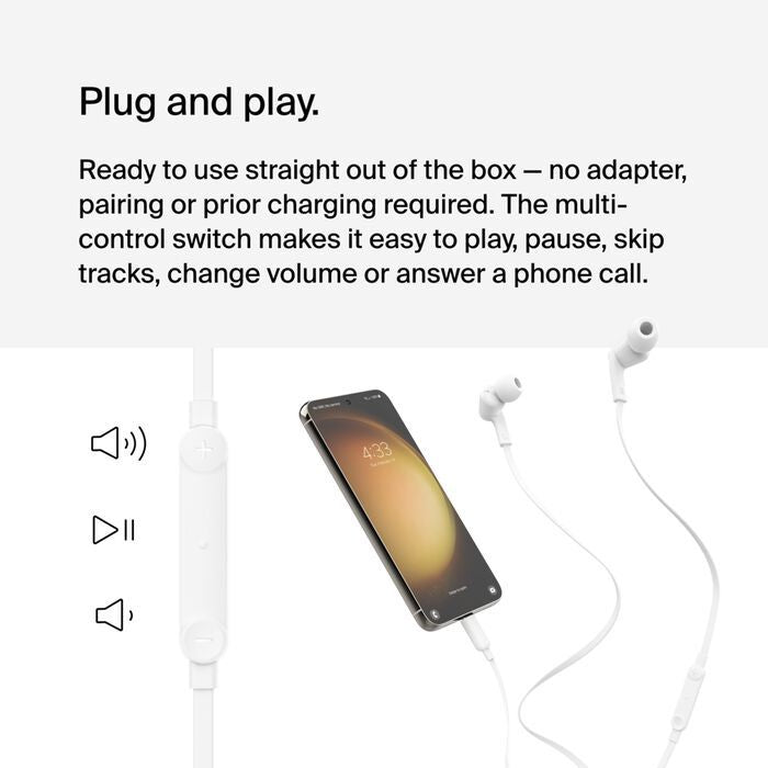 Belkin Wired Earbuds with USB-C Connector