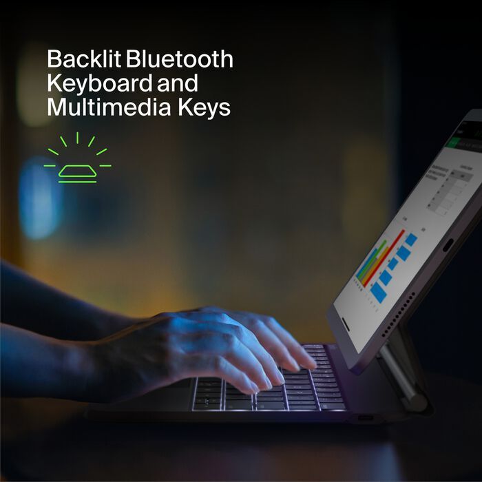 Belkin Pro Keyboard Case with Magnetic Stand for iPad Air 10.9" and iPad Pro 11"