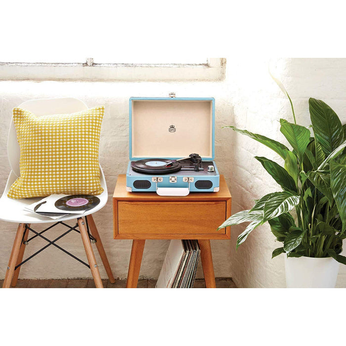 GPO SOHO VINYL RECORD PLAYER & BUILT-IN SPEAKER BLUE GPO-SOHO-BLUE