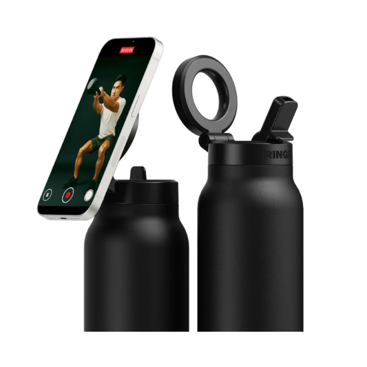 Ringo MagSafe Water Bottle + Magnetic Booster Ring - 709ml- RIN-RGO24SIP-BK
