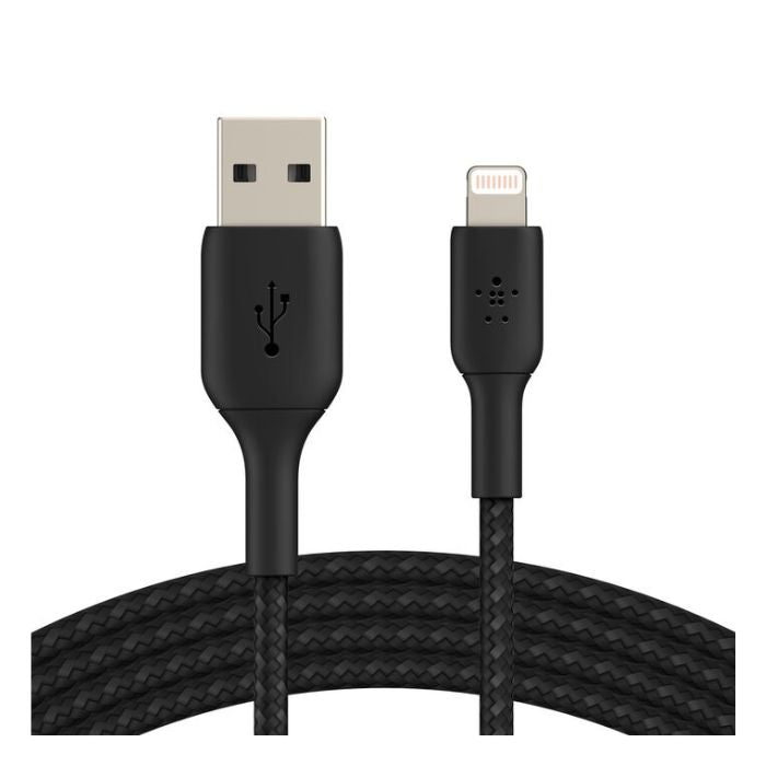 Belkin Braided Lightning to USB-A Cable 3M | USB Cables Belkin Braided Lightning to USB-A Cable 3M | USB Cables