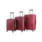 Princess Geneva Travel Bags, Burgundy, 3 Pieces