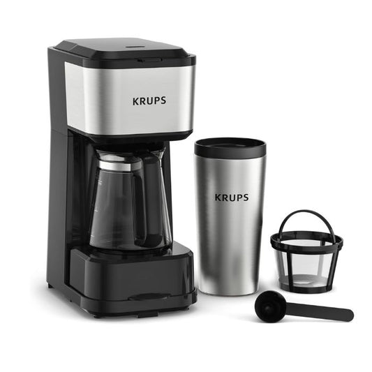 Krups Simply Brew Coffee Maker with Filter 3 in 1, 3 Brew Options KM207DM0