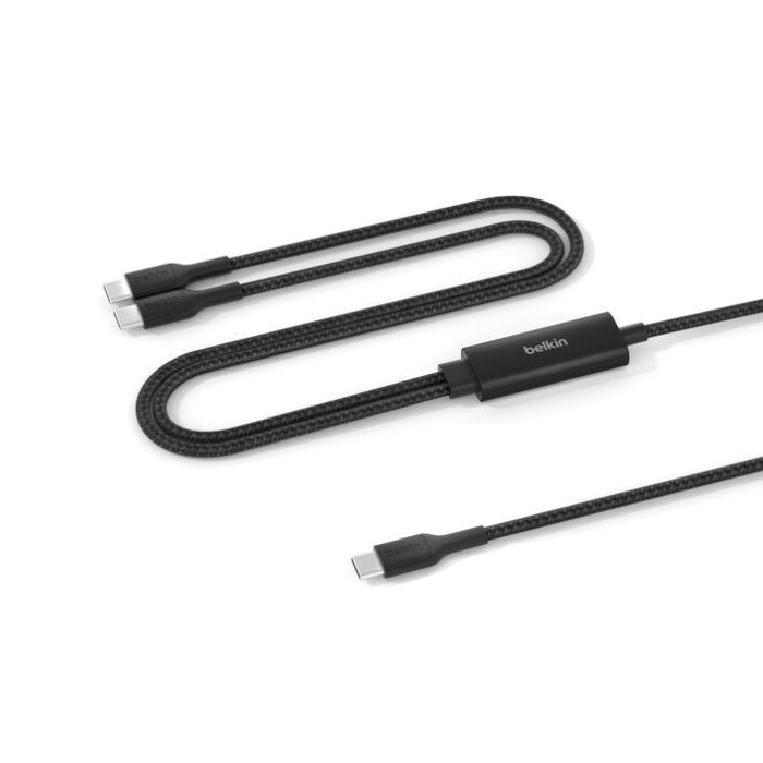BoostCharge Pro Braided USB-C to Dual USB-C Cable 140W