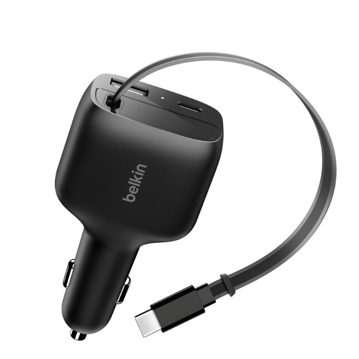 Belkin Retractable Car Charger 75W CCC001hqBK