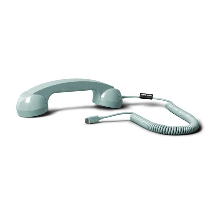 Native Union Pop Phone Alarm Retro Handset USB-C - NU-POP-P-GRN | Phone Handset
