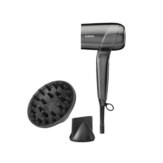 BaByliss Titanium Powerful Compact Ionic Hair Dryer for Fast Drying, 1600W Digital Motor | D6200DSDE