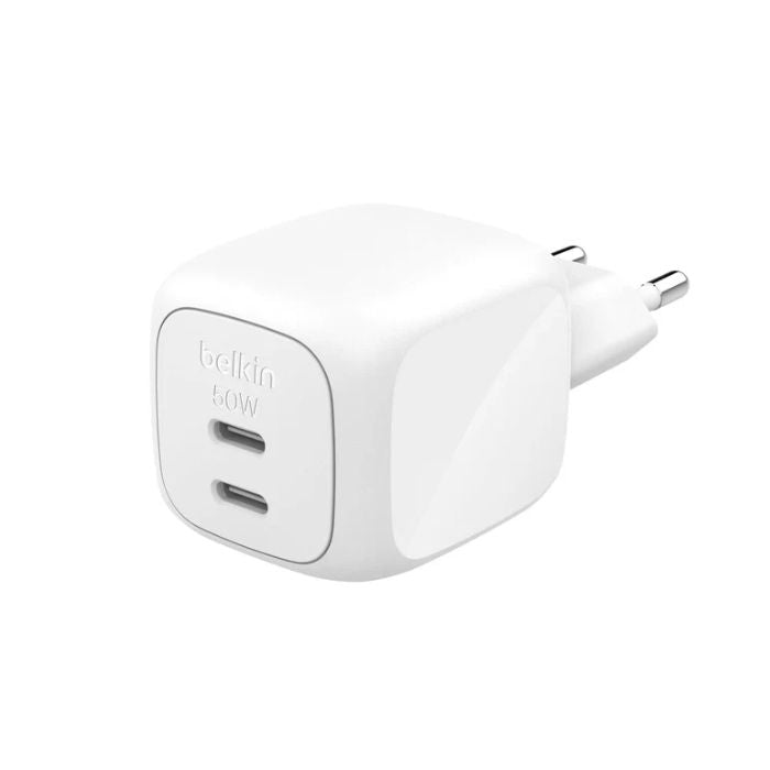 Belkin 2-Port USB-C GaN Charger, 50W | Wall Charger Belkin 2-Port USB-C GaN Charger, 50W | Wall Charger