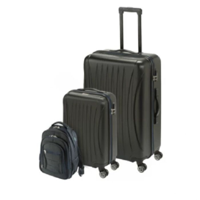 Princess Traveller Suitcases Black Color, 3 Pieces