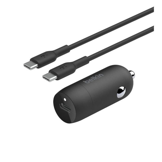 Belkin 30W USB-C Car Charger + USB-C to Lightning cable