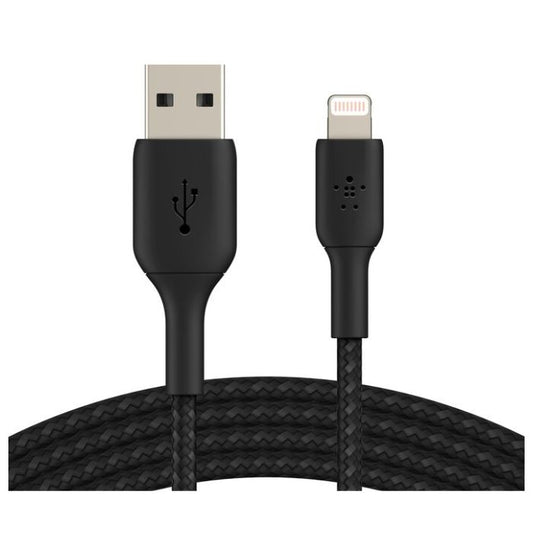 Belkin Braided Lightning to USB-A Cable (1m Black)