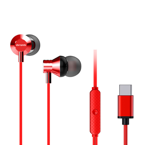 Aiwa Ear Headphone | ESTM-50USB-C | Red