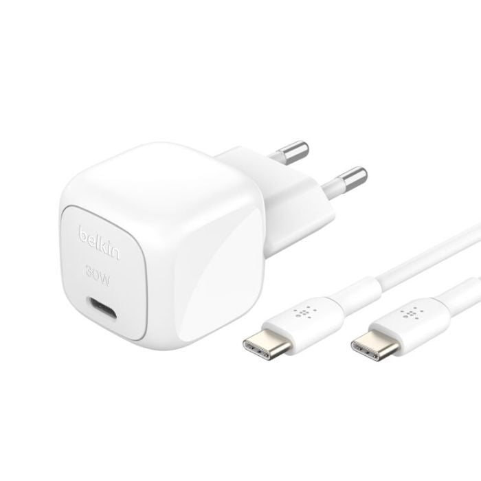 Belkin Compact USB-C Charger 30W + USB-C Cable