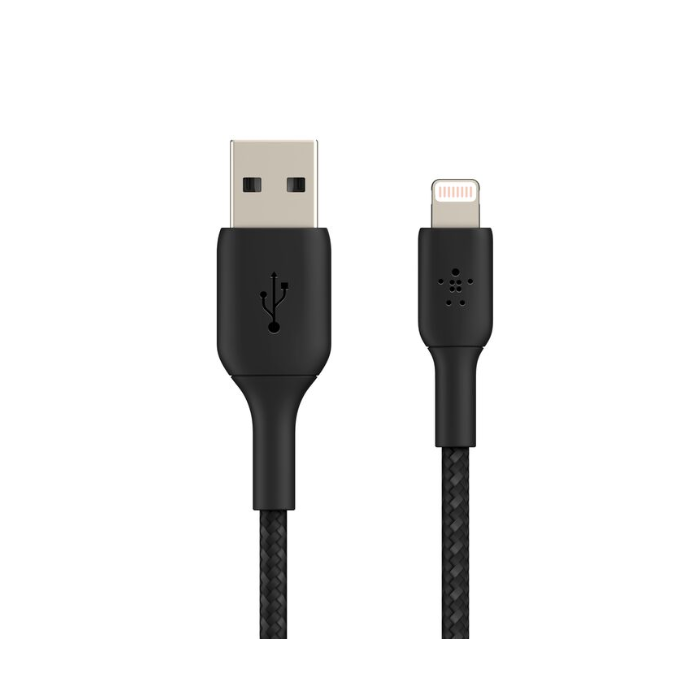 BoostCharge Braided Lightning to USB-A Cable (15cm / 6in, Black) CAA002BT0M | cable BoostCharge Braided Lightning to USB-A Cable (15cm / 6in, Black) CAA002BT0M | cable