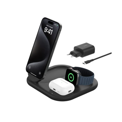 Belkin 3-in-1 Magnetic Foldable Wireless Charger with Qi2 15W