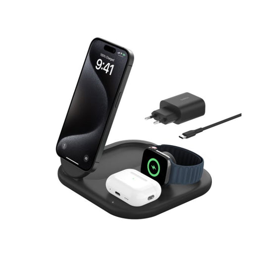 Belkin 3-in-1 Magnetic Foldable Wireless Charger with Qi2 15W