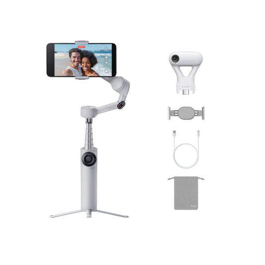 Insta360 Flow 2 Gimbal Stabilizer AI Tracker Bundle- Grey - INST-CINSABQA-AIGRY