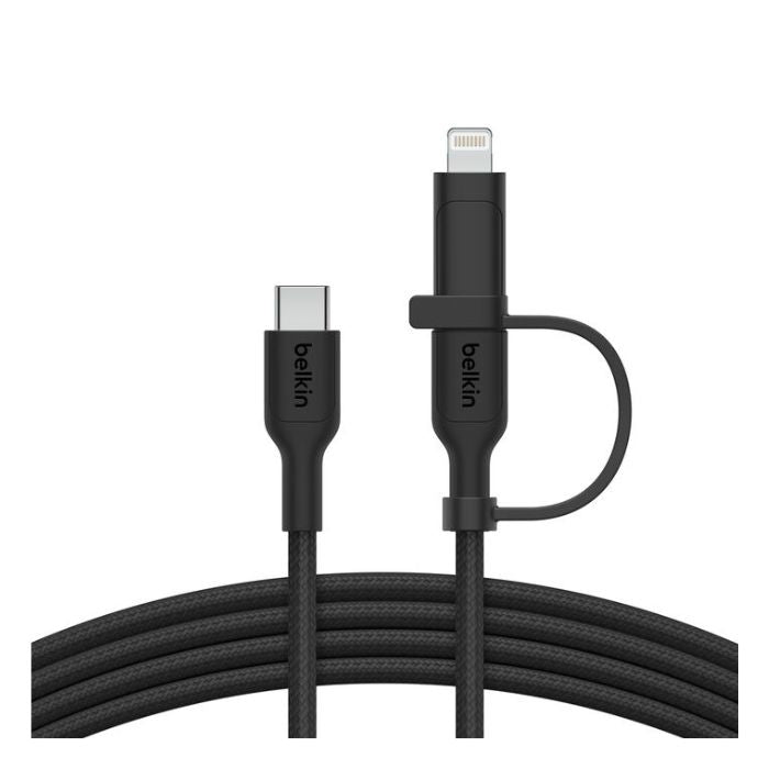 Belkin 2-in-1 Cable with USB-C and Lightning Connector 1.5M | USB Cables Belkin 2-in-1 Cable with USB-C and Lightning Connector 1.5M | USB Cables