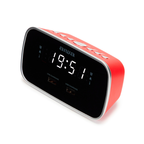 Aiwa Clock Radio | CRU-19RD | Red