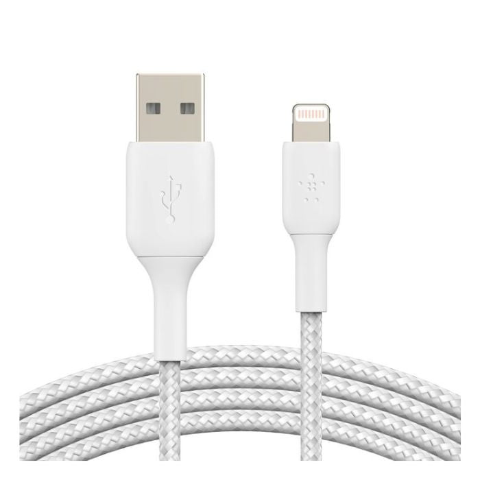 Belkin Braided Lightning to USB-A Cable 3M | USB Cables Belkin Braided Lightning to USB-A Cable 3M | USB Cables