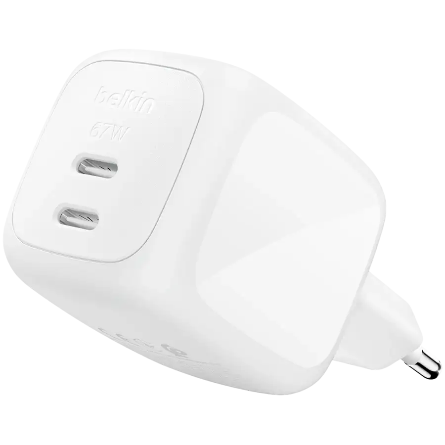 Belkin BoostCharge Pro Dual USB-C GaN Wall Charger 67W