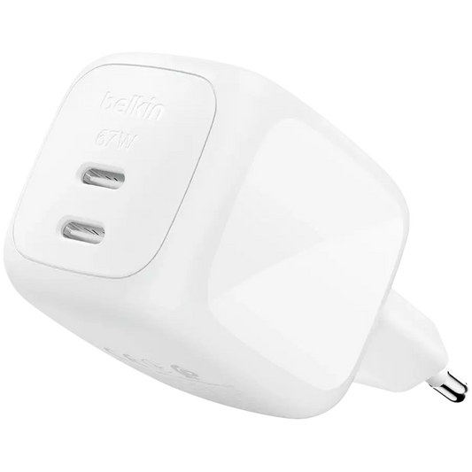 Belkin BoostCharge Pro Dual USB-C GaN Wall Charger 67W