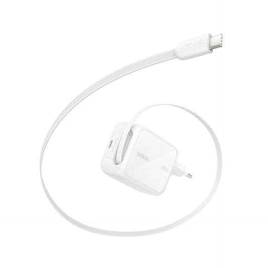 Belkin UltraCharge New GaN charger (67 W) with retractable cable