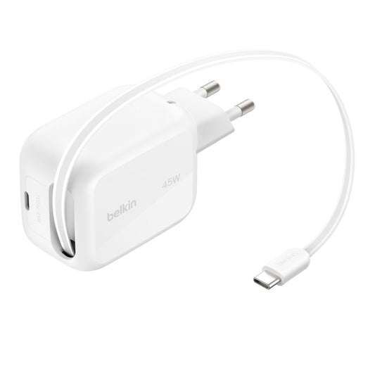 Belkin UltraCharge New GaN charger (45 W) with retractable cable