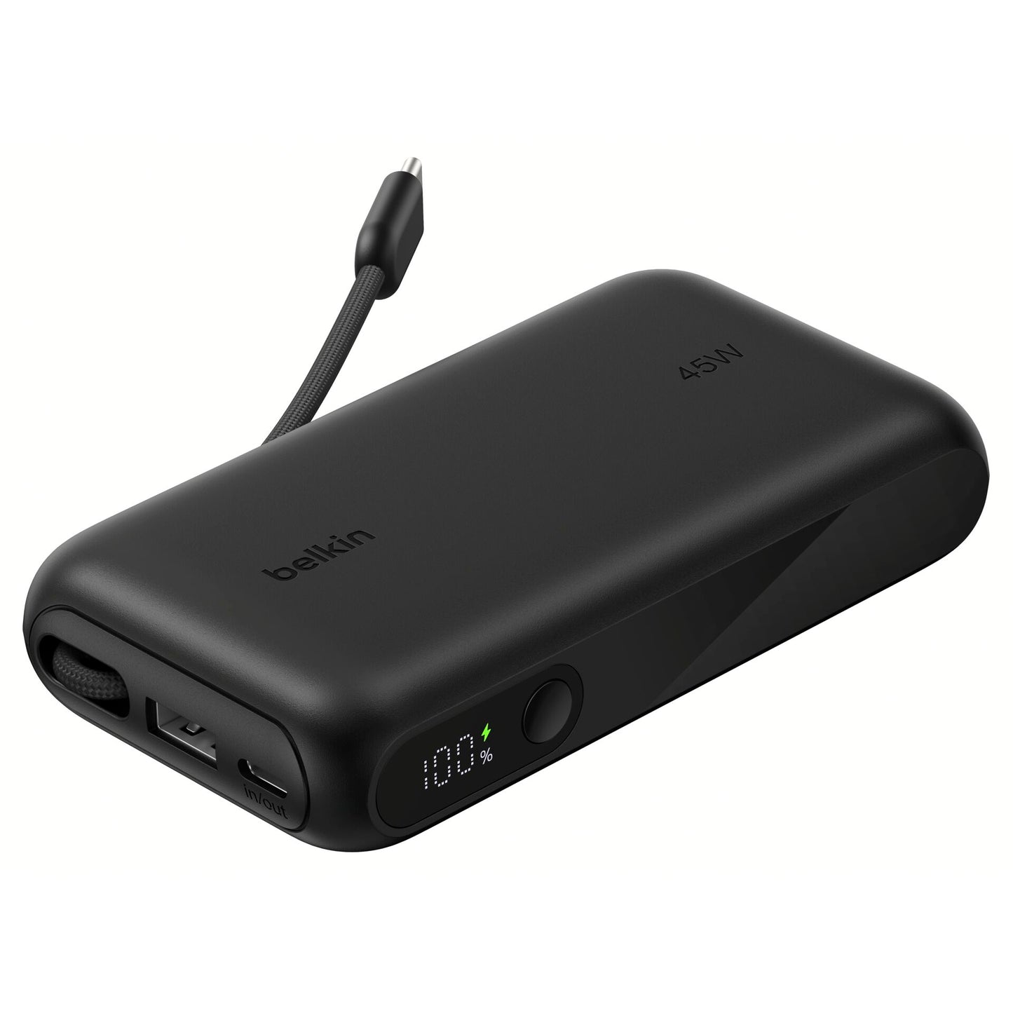 Belkin Power Bank 10K with Integrated Cable and Display