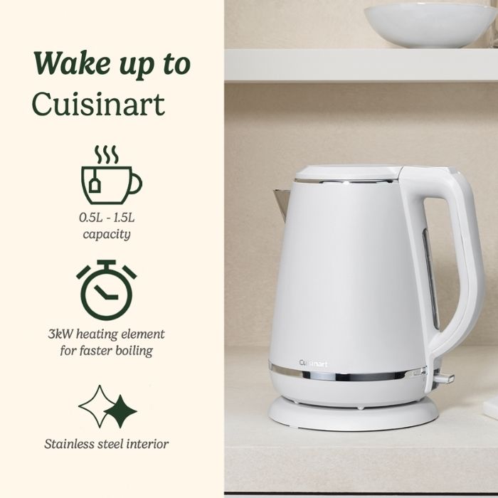 CUISINART KETTLE 1.5L WHITE 3000WATT | CJK780WE | Kettle CUISINART KETTLE 1.5L WHITE 3000WATT | CJK780WE | Kettle