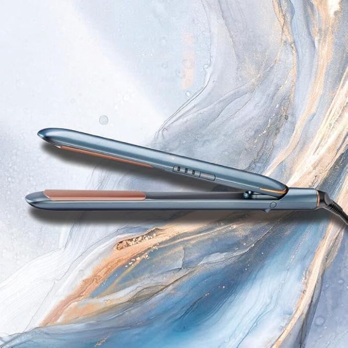 BaByliss Denim Luxe Hair 235C Straightener Shiny Hair ST251PSDE