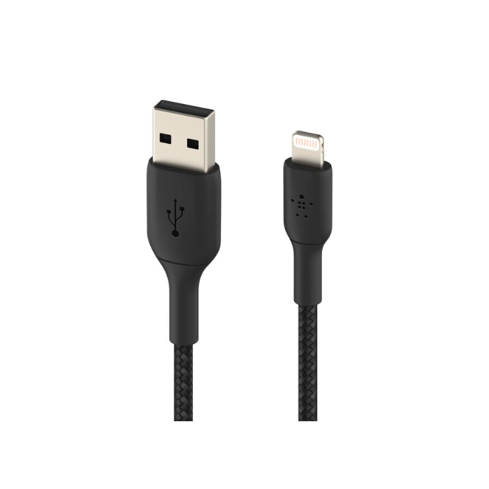 BoostCharge Braided Lightning to USB-A Cable (15cm / 6in, Black) CAA002BT0M | cable BoostCharge Braided Lightning to USB-A Cable (15cm / 6in, Black) CAA002BT0M | cable