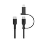 Belkin 2-in-1 Cable with USB-C and Lightning Connector 1.5M