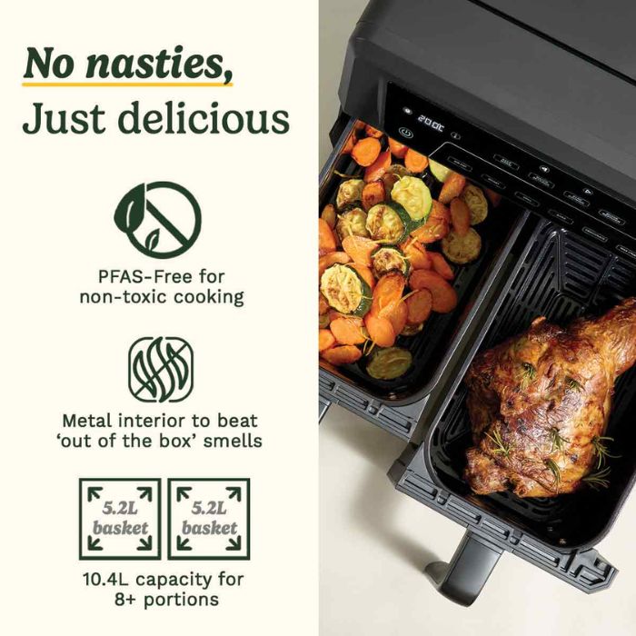 Cuisinart AirTwin XXL Dual-Zone Air Fryer 10.4L 2400W | AFD10XSSE