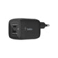 Belkin 65W USB C Charger with 2 Ports, Fast Charging with Power Delivery 3.0